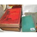 11 assorted vintage books including 1864/66 Bible with picture plates,