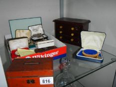 A quantity of costume jewellery including cufflinks