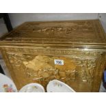 A good brass coal box