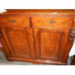 A Victorian inlaid chiffonier base