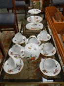 A Worcester tea set etc