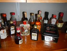 A small selection of whisky and other miniatures including Jack Daniels No.