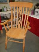 An old kitchen chair