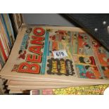 A quantity of Beano comics etc.