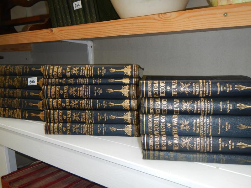 16 volumes of Hutchinson's Pictorial History of the War