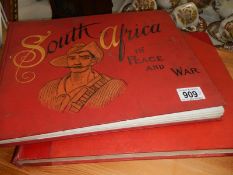 2 books including South Africa in Peace and War portfolio of 13 photographs
