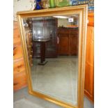 A pine framed mirror