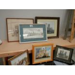 A quantity of framed and glazed pictures of Lincoln and the cathedral