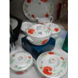A quantity of Royal Worcester 'Poppies' tureens etc.