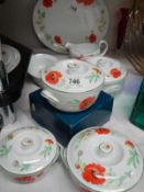 A quantity of Royal Worcester 'Poppies' tureens etc.