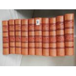 10 volumes - leather bound encyclopaedias.