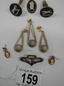 A mixed lot of Wedgwood silver jewellery.