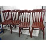 A set of 4 kitchen chairs in good condition.