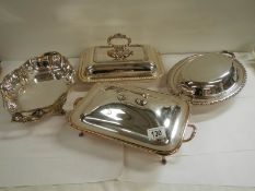 A mixed lot of good clean silver plate.
