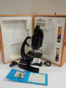 A model E power zoom microscope.