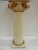 A mid 20th century column in fair condition, 26" tall.