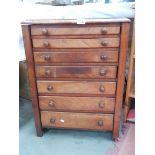 A specimen cabinet with 7 proportioned drawers, 27.5" hogh x 20.5 wide.