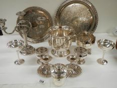 9 items of good silver plate.