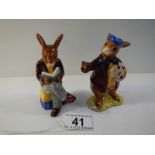 2 Royal Doulton Bunnikins figures being Grandpa's Stories 1975 and The Artist 1975.