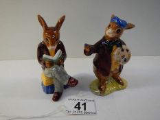2 Royal Doulton Bunnikins figures being Grandpa's Stories 1975 and The Artist 1975.