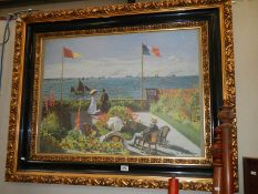 A large PRINT on board signed Claude Monet.