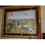 A large PRINT on board signed Claude Monet.