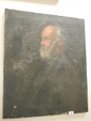 A good oil on canvas of a Victorian gentleman, 30" x 25", in need of a good clean.