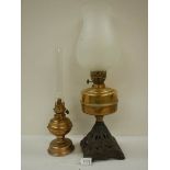 2 Victorian oil lamps
