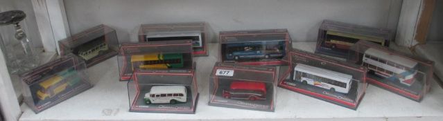 10 original Omnibus vehicles in boxes