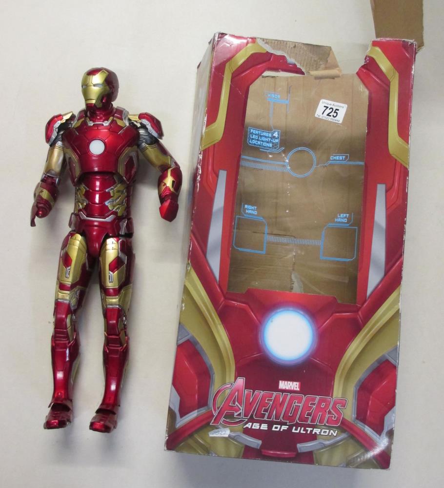 A boxed figure of Iron Man Avengers Age of Ultron