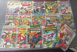 A good collection of Bronze Age Marvel Team Up comics including Spider-man, Captain America,