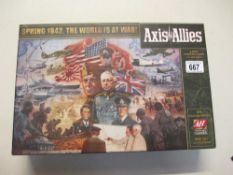 A new Axis and Allies Spring 1942 The World is at War boxed game - game not sealed but contents