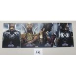 4 Marvel Black Panther promotional postcards