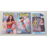 2 DC comics Wonder Woman77 Special comics and Wonder Woman 77 & The Bionic Woman action figure