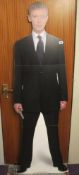 A Doctor Who standee of The Master played by John Simms