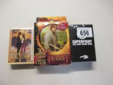 Sealed collectors packs of cards including 3D The Hobbit,