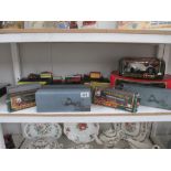 A quantity of boxed Die cast including Corgi and Atlas Stobart lorries, Burago etc.