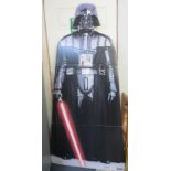 A Star Wars Darth Vader standee 77 inches high (195cm)