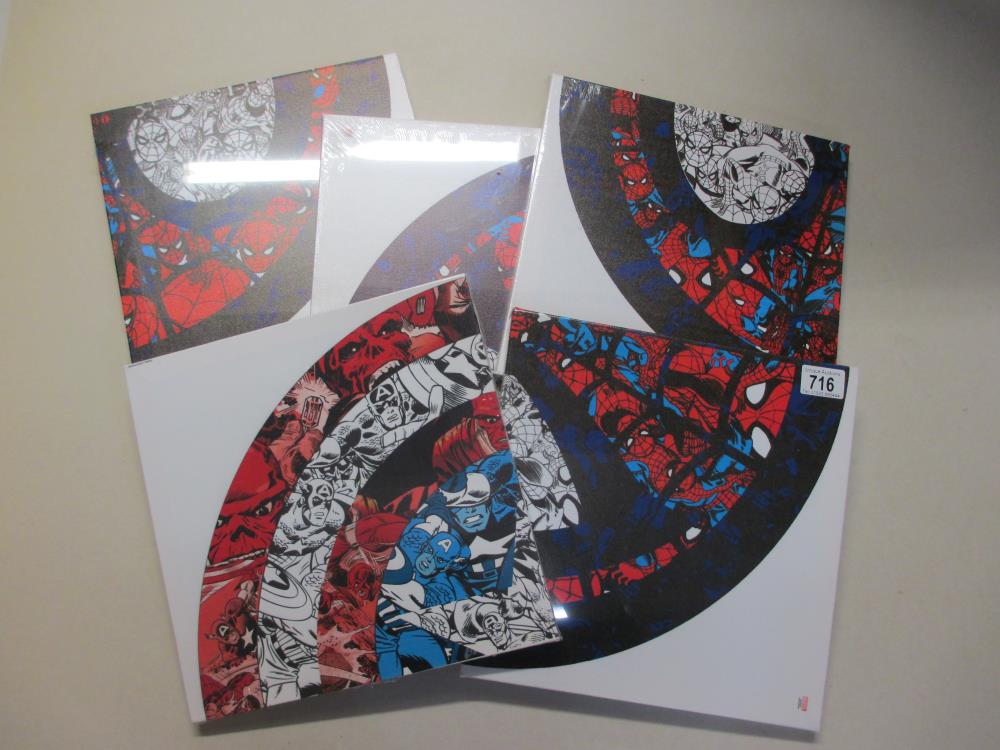 5 new and sealed Marvel canvas prints