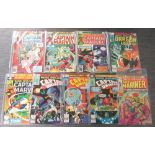 9 Marvel Spotlight comics 1976, 1979-1980 including Sub-Mariner, Captain Marvel,