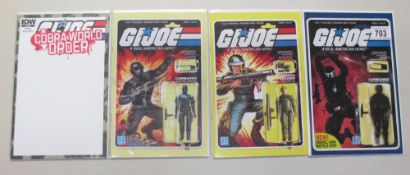 4 IDW G I JOE variant cover comics