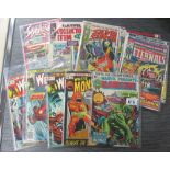 A collection of 1970s comics including Bloodstone, The Eternals, Werewolf by Night,