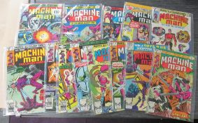 13 1970s Machine Man comics including 6,7,8,9,10,11,12,13,14,15,16,17,