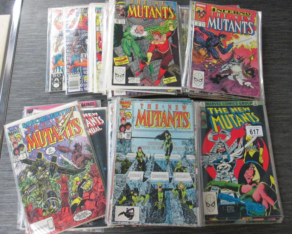 A large collection of New Mutants comics and annuals