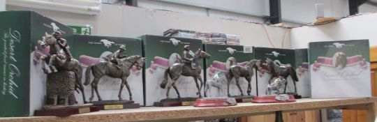 7 boxed Atlas 'The sport of Kings' horses (2 unopened) & 2 other horses,