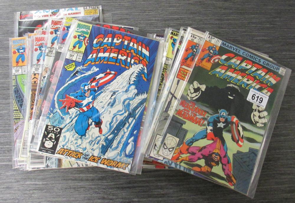 50 Marvel Captain America comics from 251 to 399