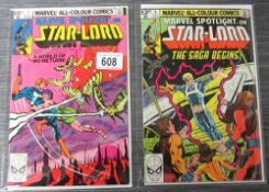 Marvel Spotlight 6 and 7 early appearances of Star-Lord (Starlord) Guardians of the Galaxy