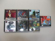 7 PlayStation games including Croc, Casper, Alien Trilogy, Gran Turismo,