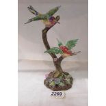 An early Vista Alegra porcelain humming bird group.