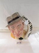 A Royal Doulton character jug 'Jimmy Durante', D6708. In good condition.